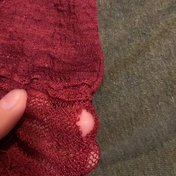 SOLD 💖 Katherine Pierce • Ralph Lauren Denim & Supply Red Long Sleeve Top M - Picture 8 of 10